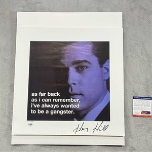 Henry Hill Goodfellas Autograph PSA DNA Always Wanted To Be A Gangster Quote 277